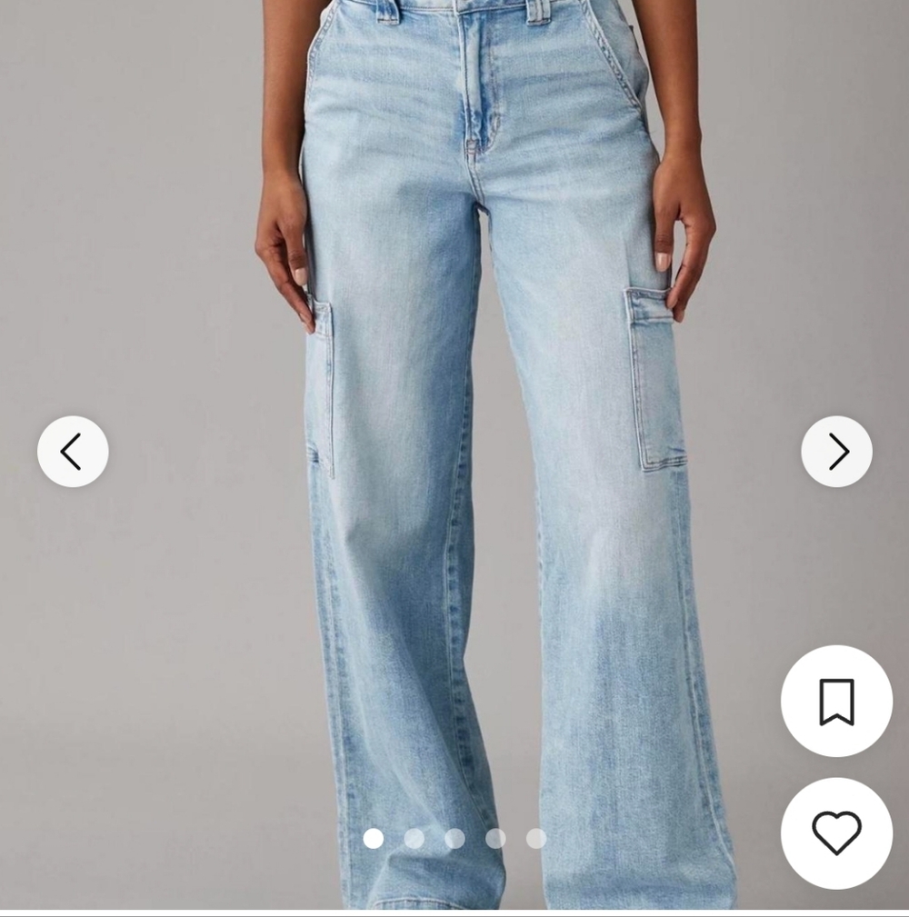 Dreamy Drape AE Wide Leg Cargo Jeans